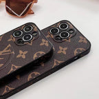 Close-up of the LV MagSafe iPhone case showing the magnetic area and camera opening
