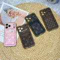 LV Pattern Leather iPhone Case for iPhone 12-17 / Pro / Pro Max / Plus / Air