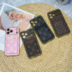 LV Pattern Leather iPhone Case for iPhone 12-17 / Pro / Pro Max / Plus / Air