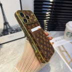 LV Pattern Leather iPhone Case