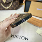 Classic LV iPhone case showing the rear design, camera protection and slim profile