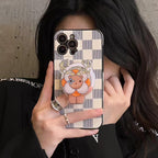 Luxury MagSafe iPhone case shown in a lifestyle selfie view highlighting everyday use