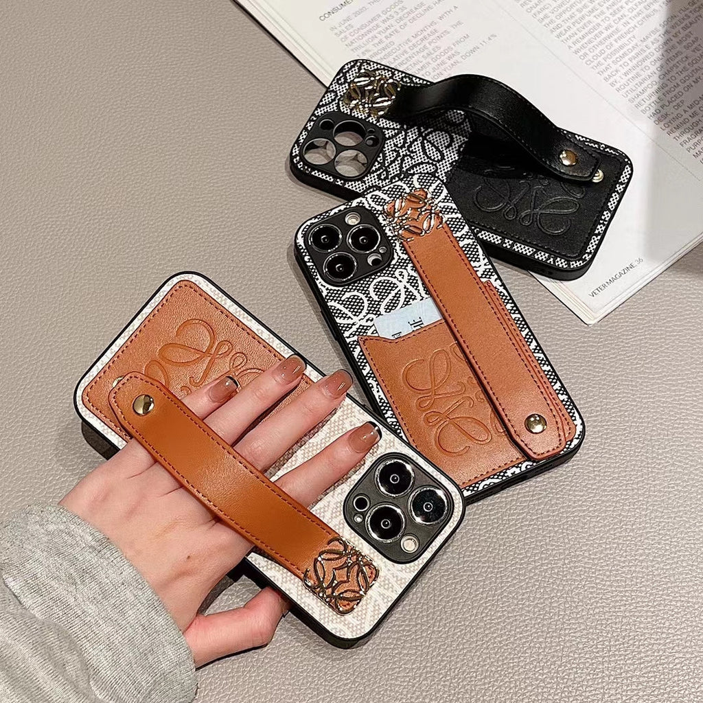 Loewe Phone Case Hand Strap Card Holder