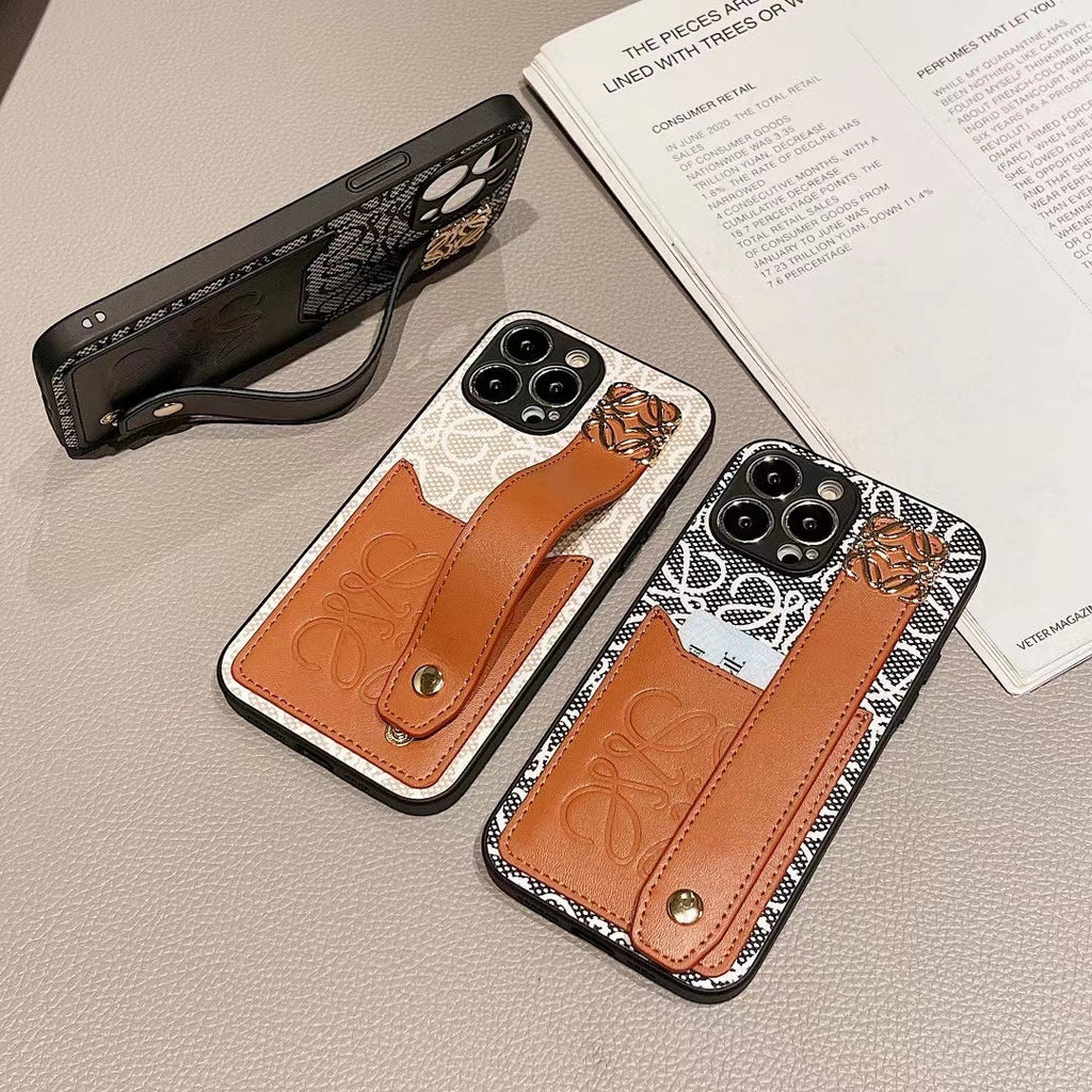 Loewe Phone Case Hand Strap Card Holder
