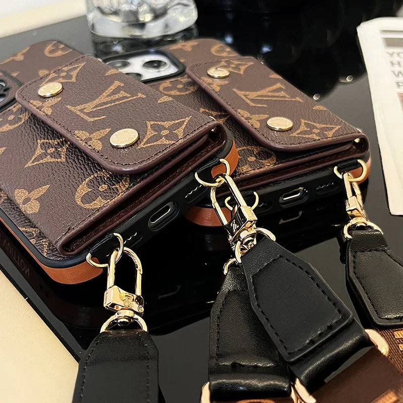 Luxury Phone Wallet Crossbody Style Lanyard