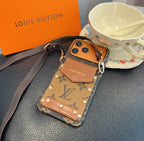Louis Vuitton Card Holder Phone Case Crossbody