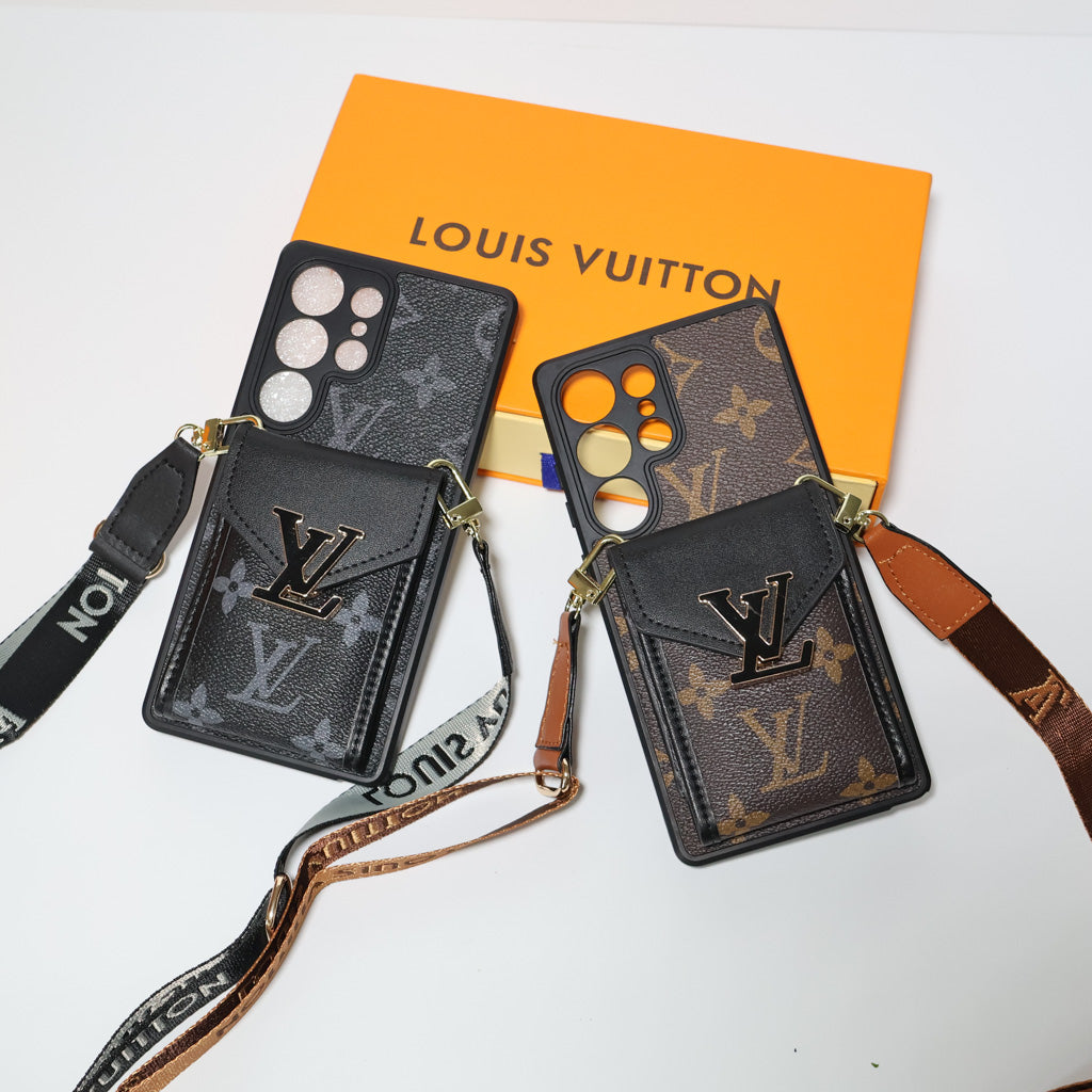 LV Samsung Galaxy Crossbody Phone Case for S22-26 Ultra Plus