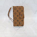 Classic LV Leather Wallet iPhone Case