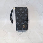 Classic LV Leather Wallet iPhone Case