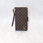 Classic LV Leather Wallet iPhone Case