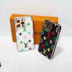 Close-up of the electroplated iPhone case highlighting the reflective trim and back design