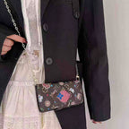 LV folio card holder iPhone case showing the folding wallet cover and integrated card storage