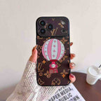 Multicolor monogram LV iPhone case showing the fitted protective cover and vibrant rear design