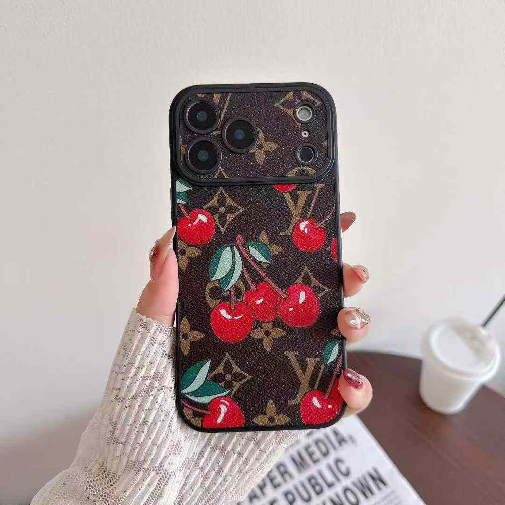 Multicolor monogram LV iPhone case showing the full patterned back and slim protective profile
