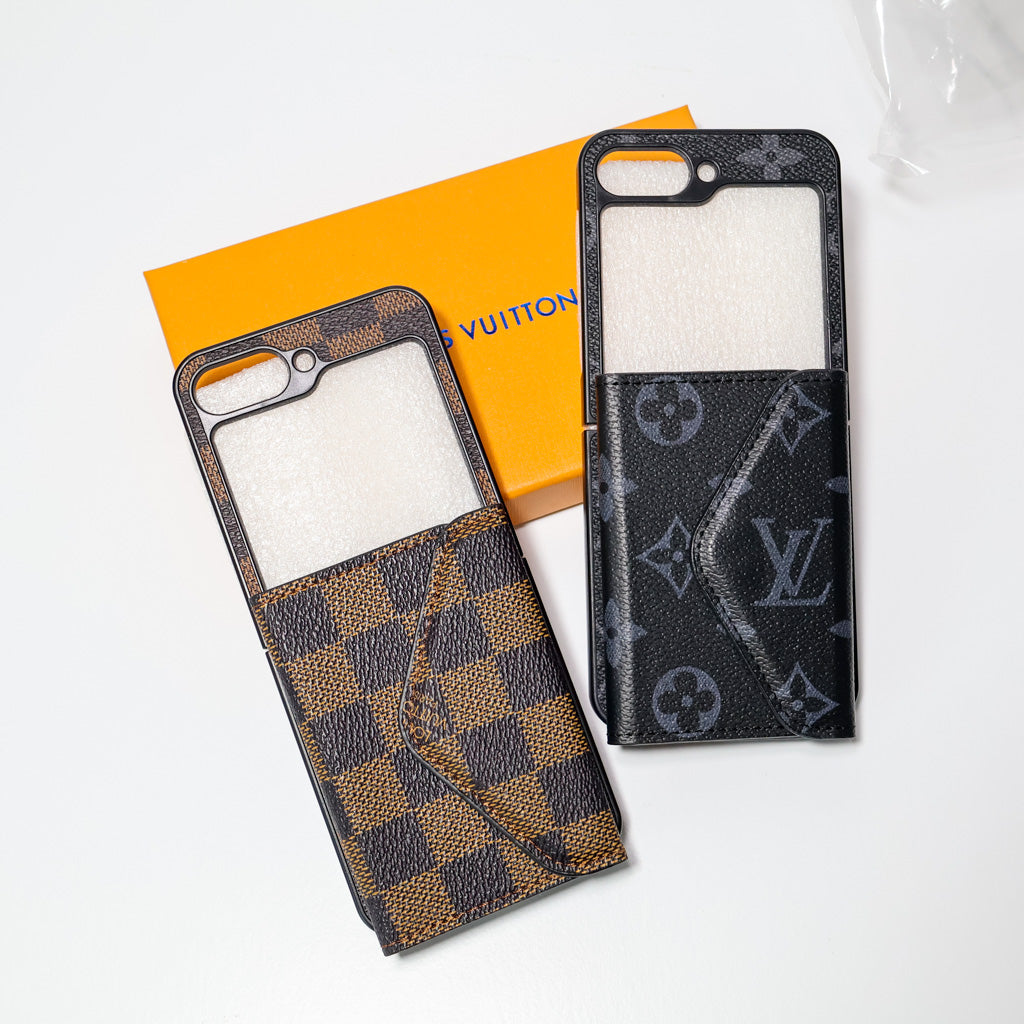 Z Flip LV Case Wallet Style for 3 4 5 6 7 Series
