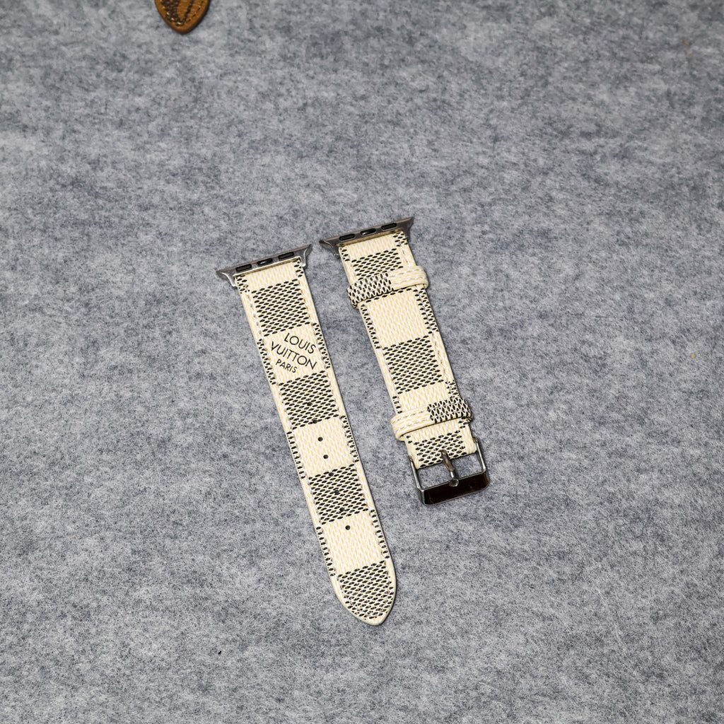 LV Apple Watch Bands Leather