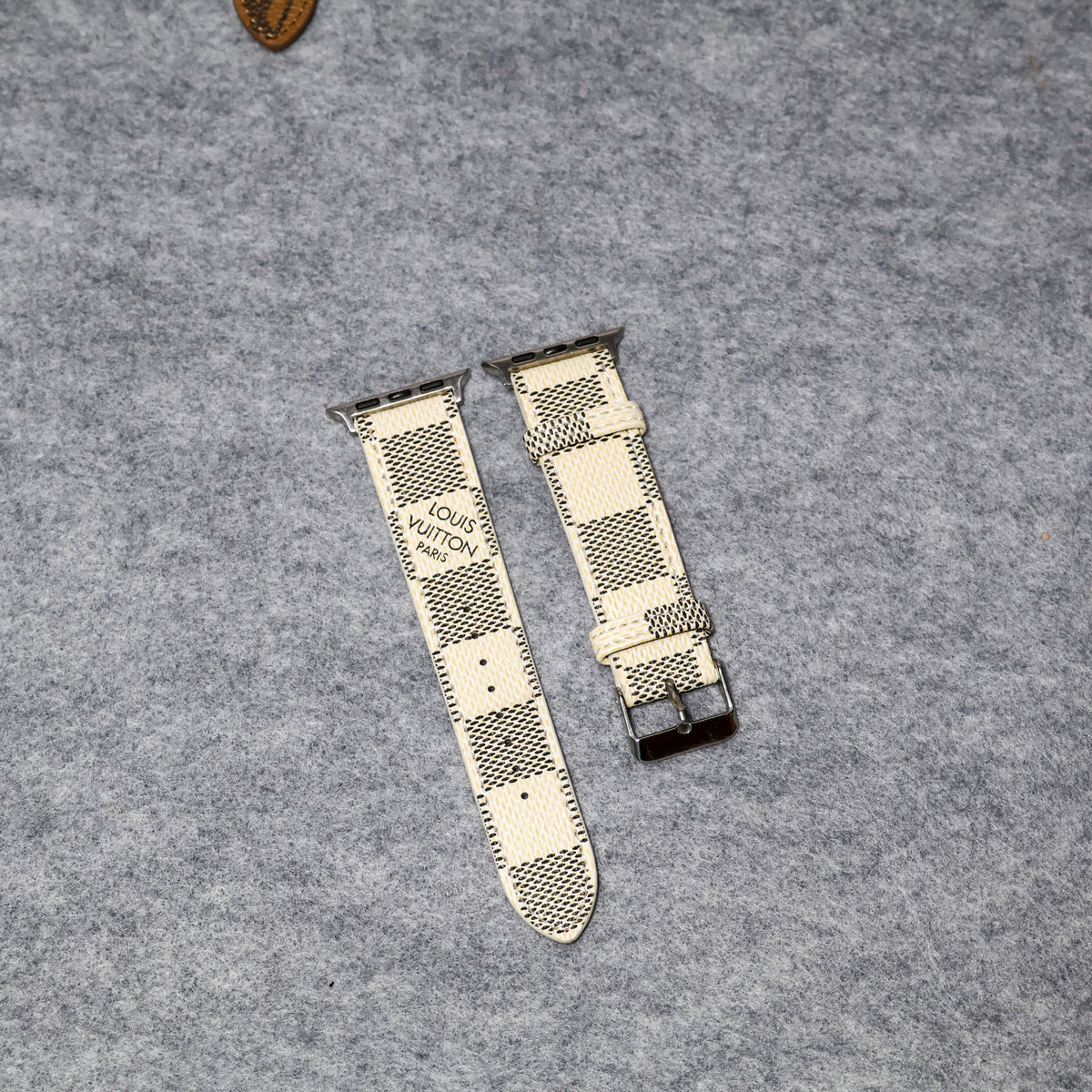 LV Apple Watch Bands Leather