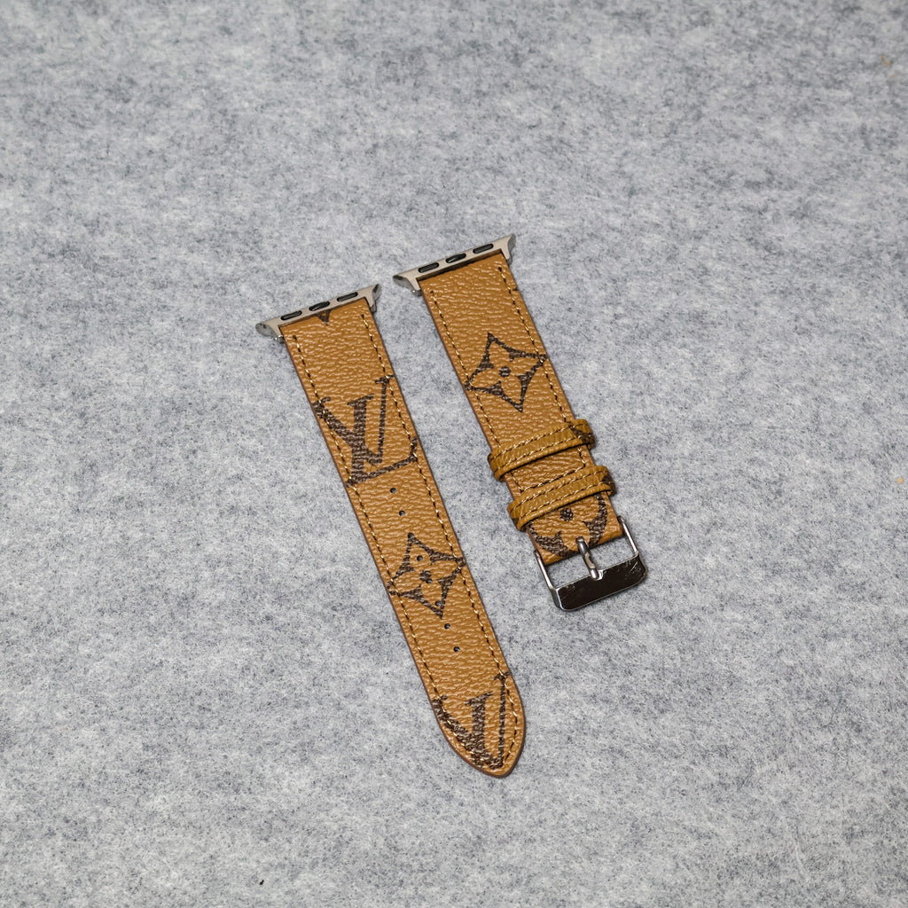 LV Apple Watch Bands Leather