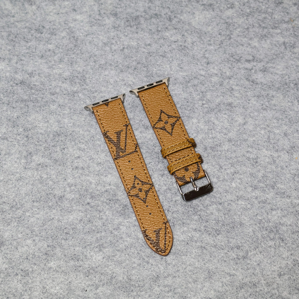 LV Apple Watch Bands Leather