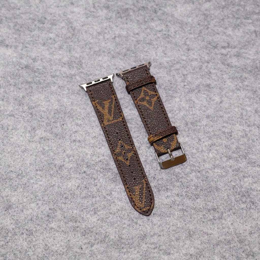 LV Apple Watch Bands Leather