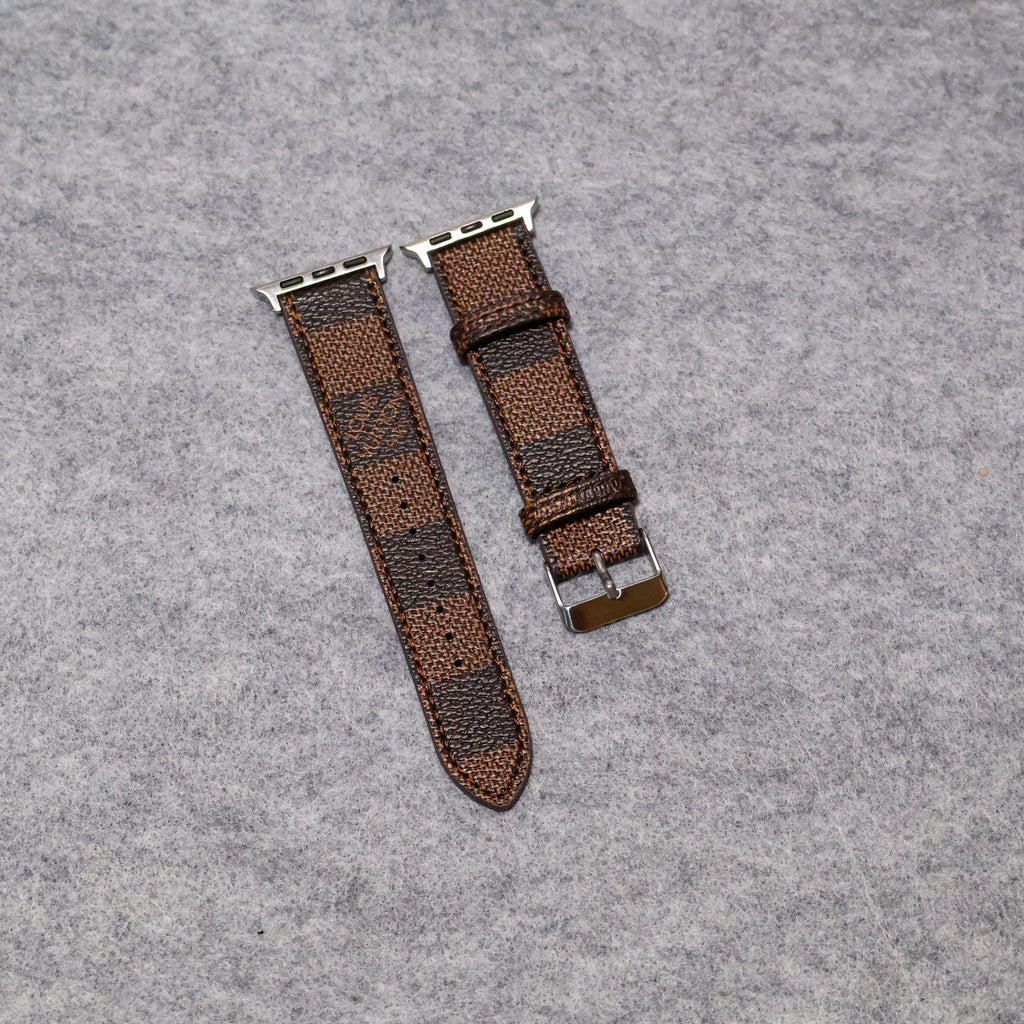 LV Apple Watch Bands Leather