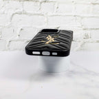 YSL iPhone Case Fashion Black Leather