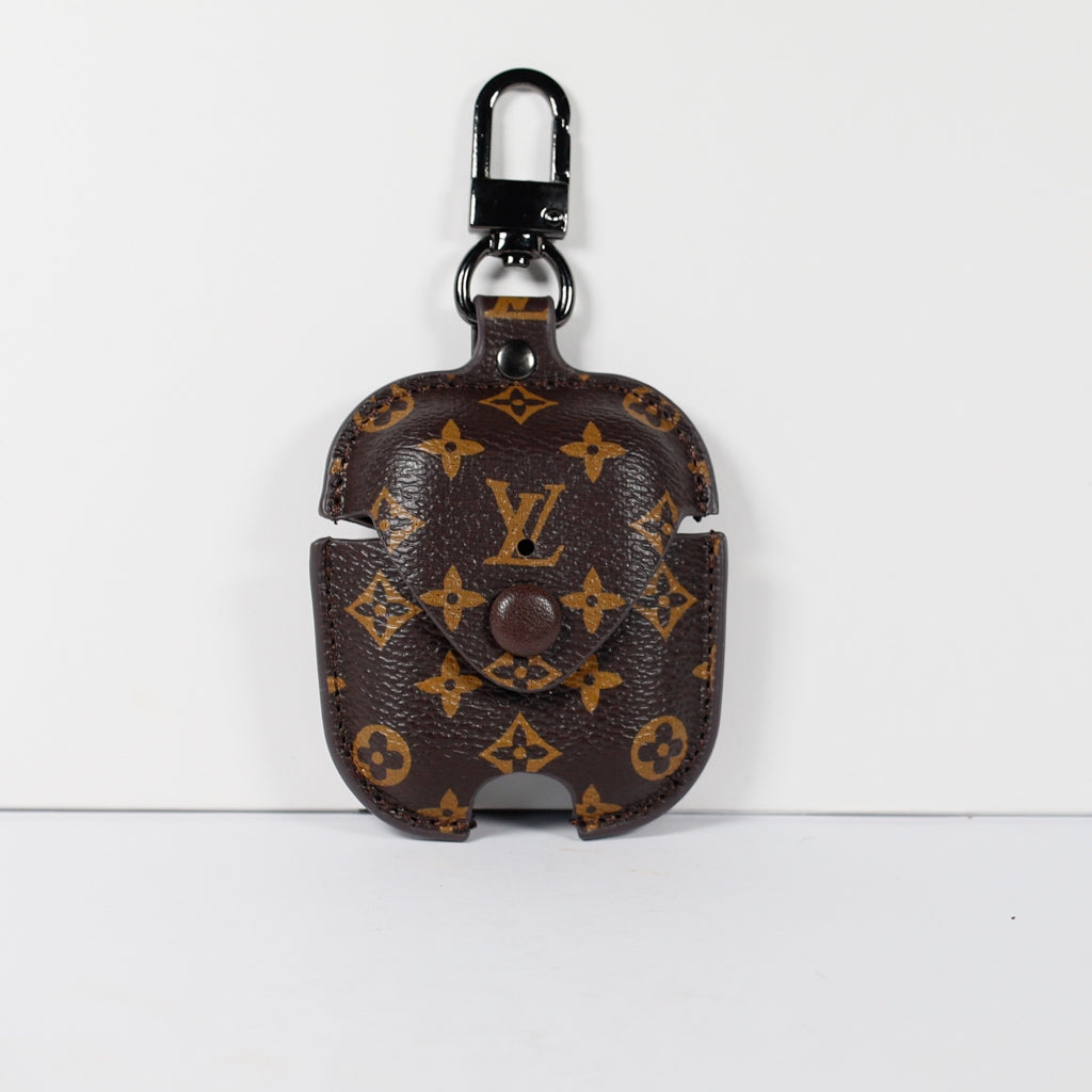 Designer AirPods 1-2-Pro Case Brown Monogram