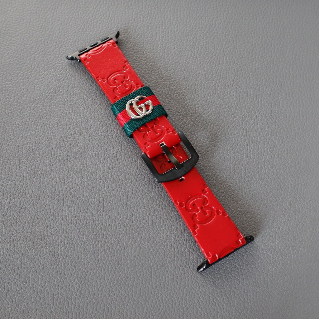 Luxury Leather Apple Watch Band Wrist Strap
