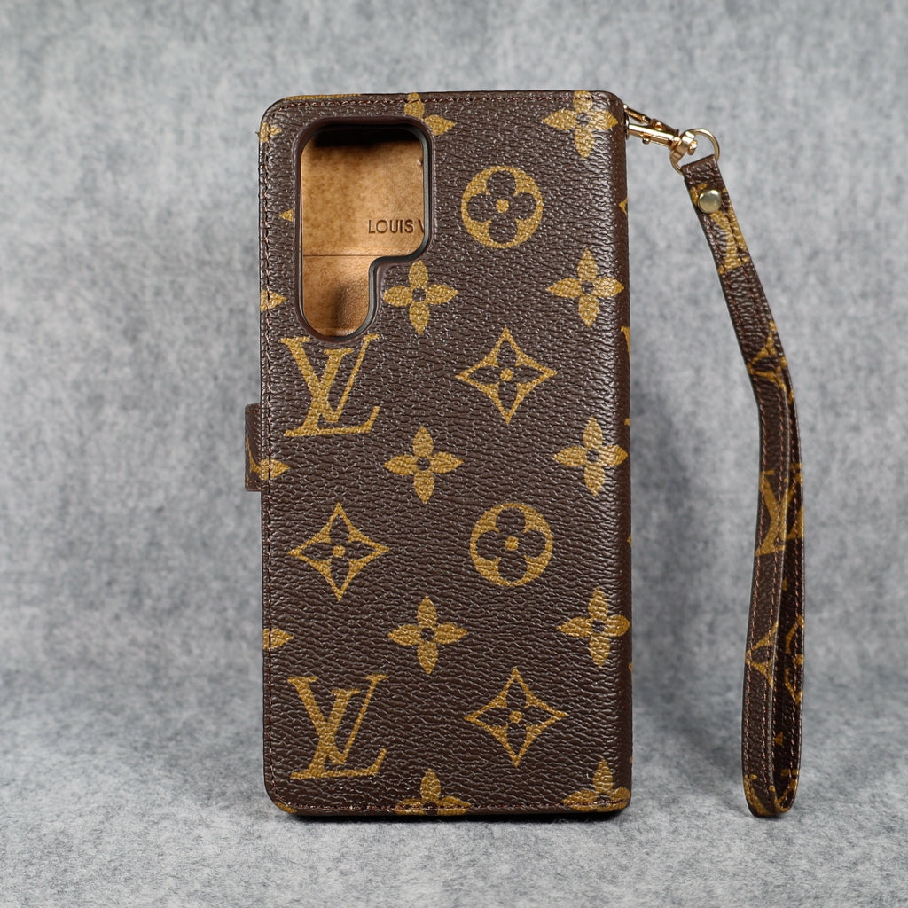LV Monogram Leather Phone Case