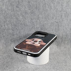 Rabbit print iPhone case showing the fashion graphic back and protective camera opening