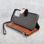 Fashion LV Wallet iPhone Case Zip Kickstand Function