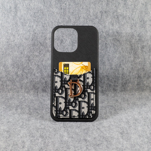 Christian Dior Phone Case Card Holder for iPhone 12 13 14 15 Pro Max