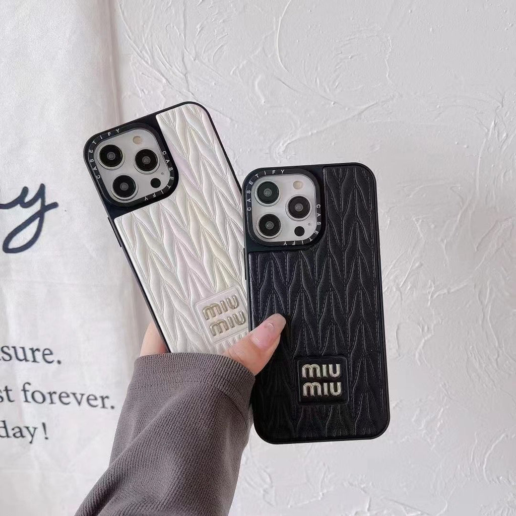 Miu Miu Case for iPhone 13 -17 Pro Max Plus