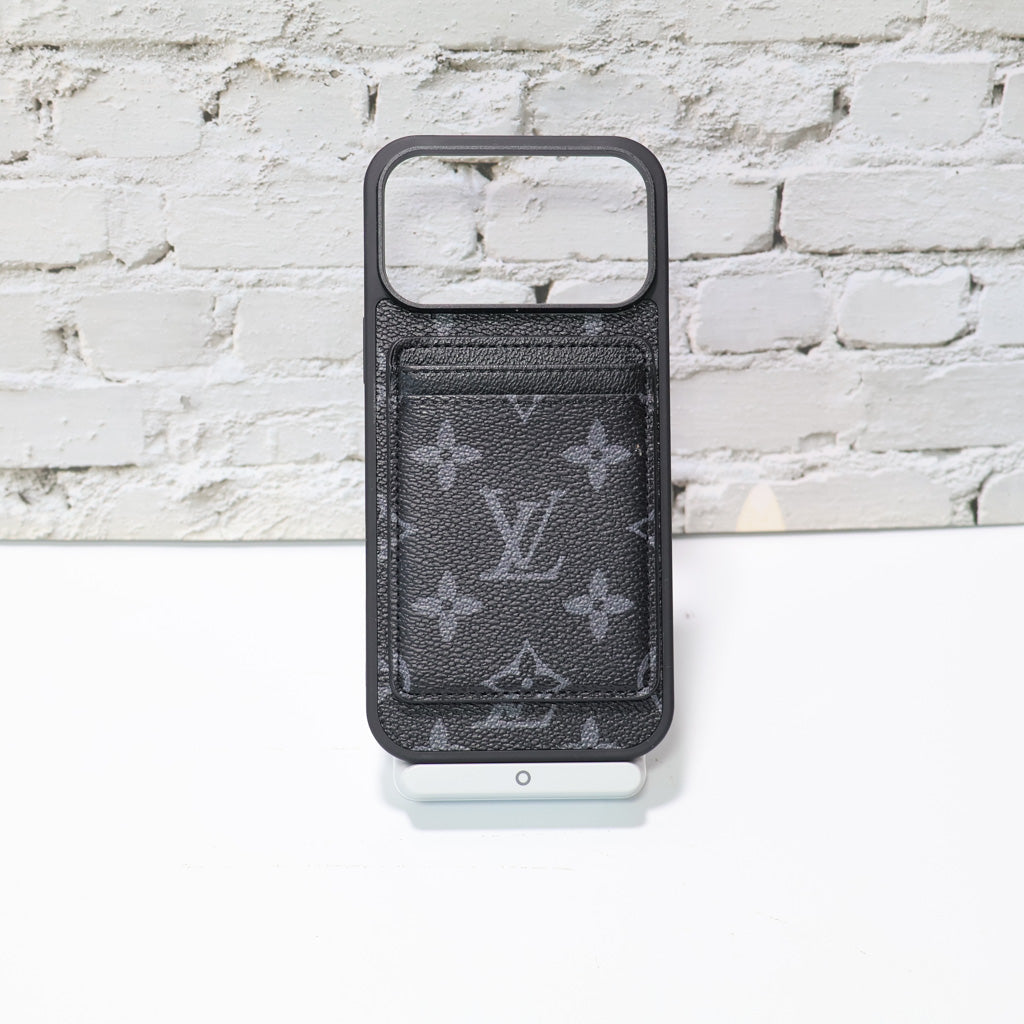 LV MagSafe Phone Case with Magnet Card Holder