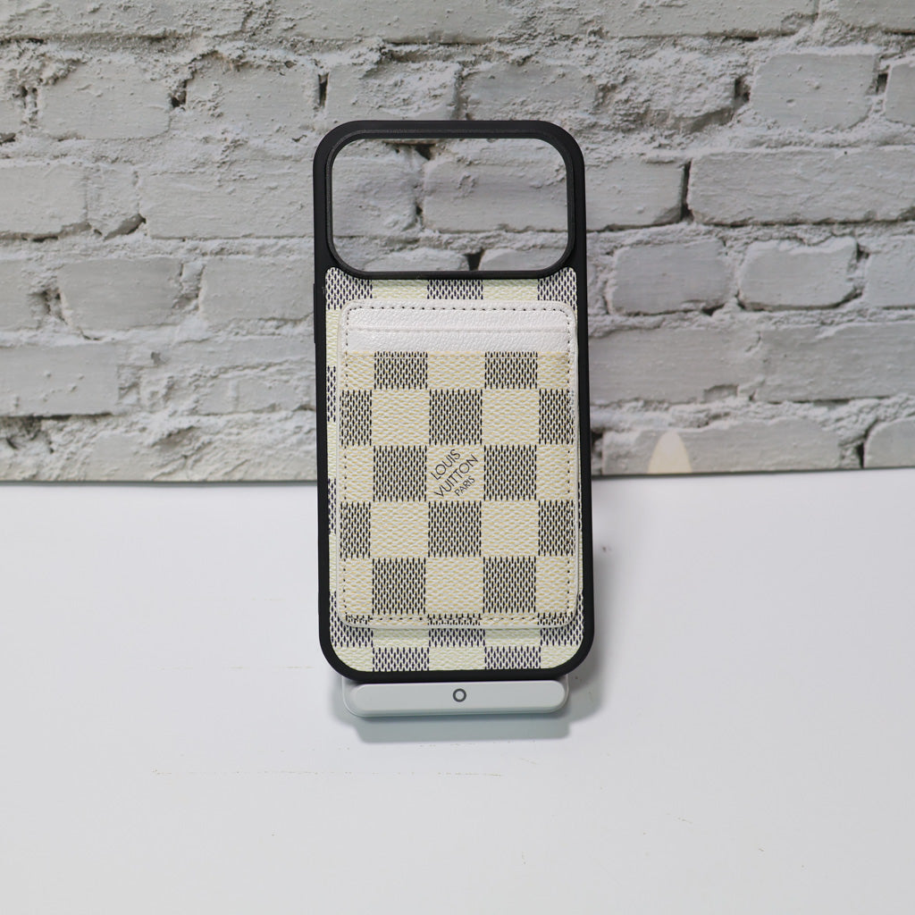 LV MagSafe Phone Case with Magnet Card Holder