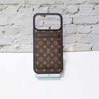 LV MagSafe Phone Case with Magnet Card Holder