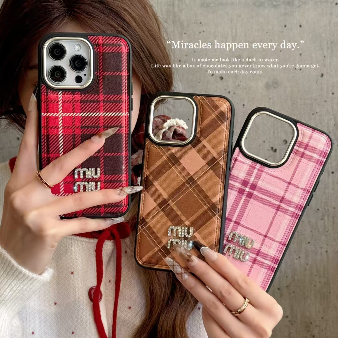 Miumiu iPhone Case for 13 14 1 5 16 Pro Max Plus Series
