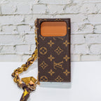 Brown Monogram Trifold LV iPhone Wallet