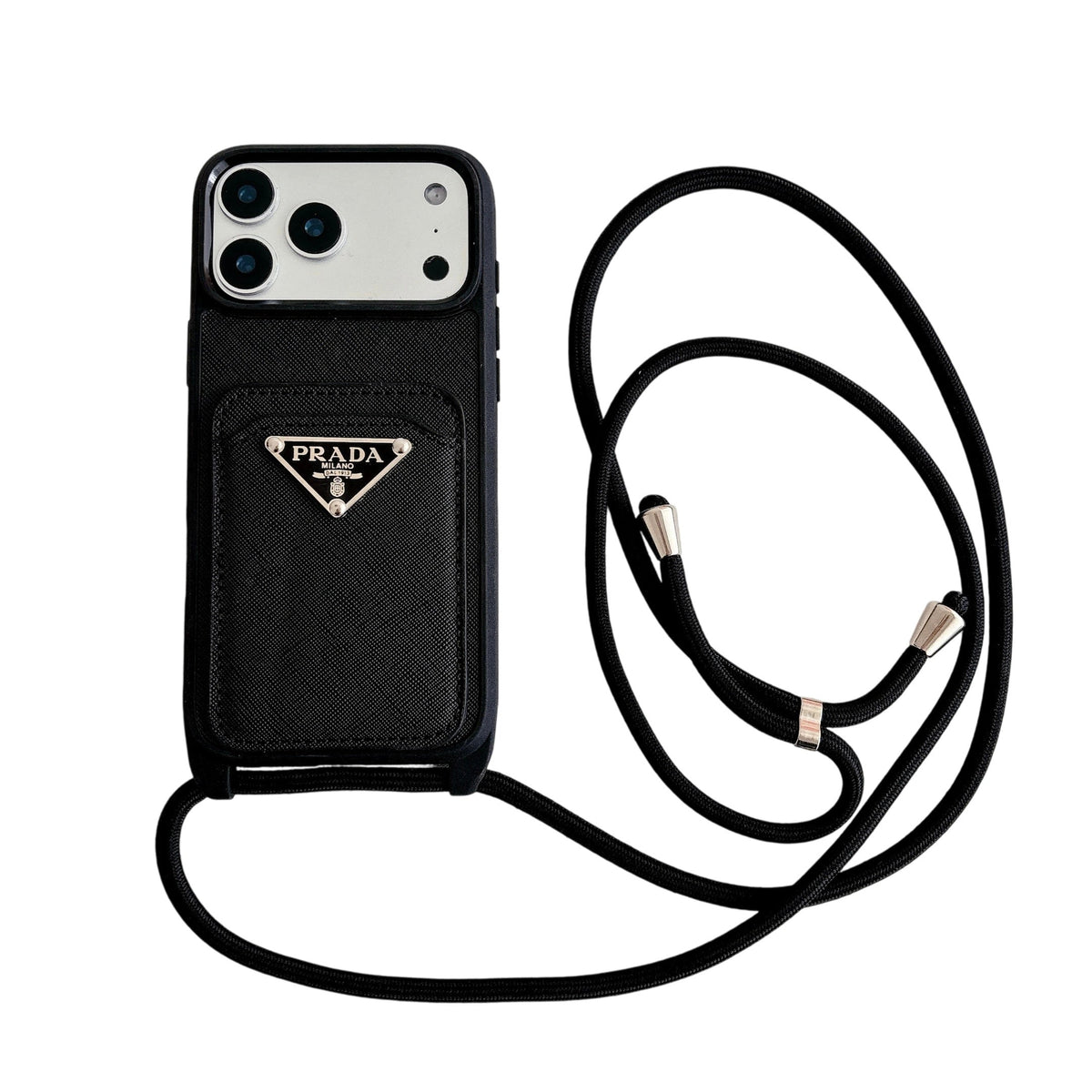 Prada Crossbody Phone Case for iPhone 12-17 / Pro / Pro Max / Plus / Air