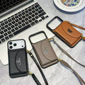 PR Crossbody Wallet Phone Case for iPhone 12-17 / Pro / Pro Max / Plus / Air