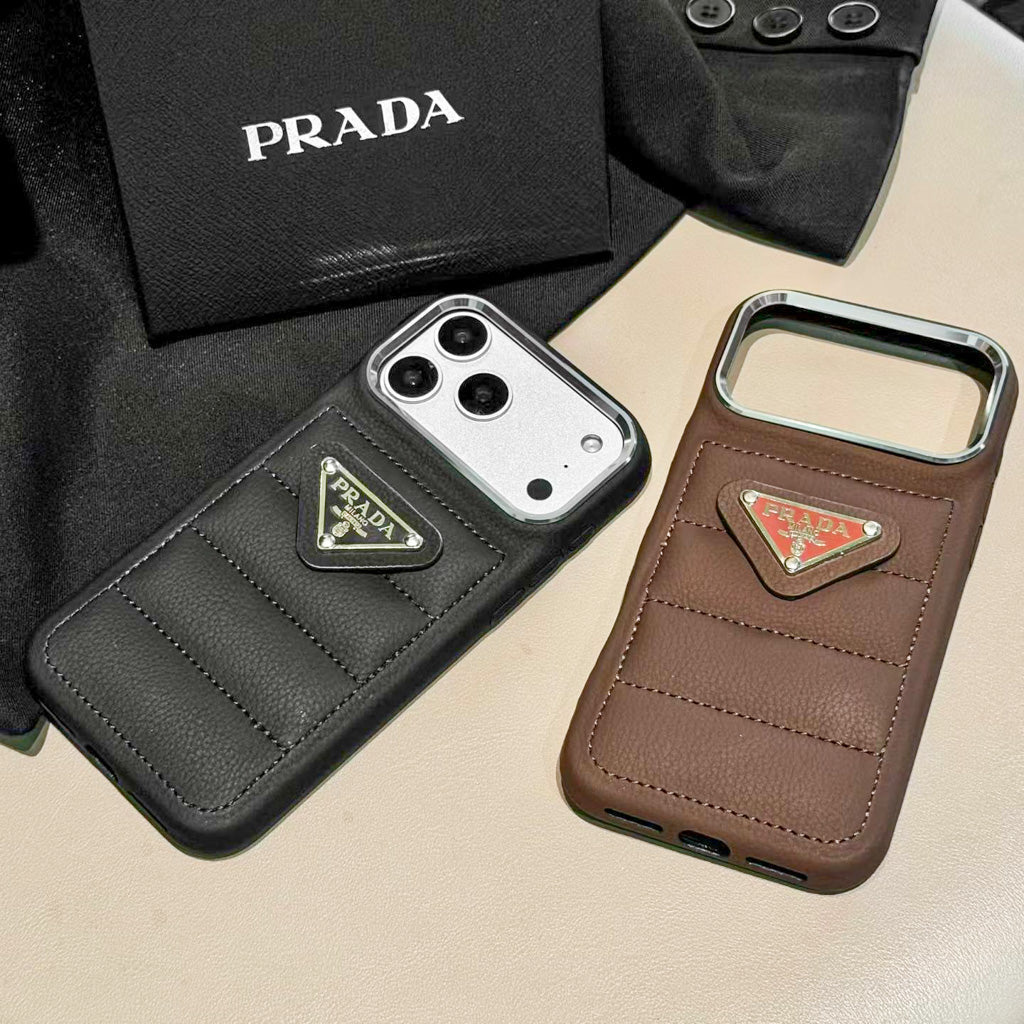 Puffer Case iPhone Prada for iPhone 12-17 / Pro / Pro Max / Air
