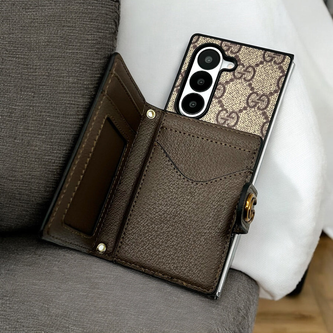 Gucci Wallet Phone Case Samsung Galaxy Z Fold 3 4 5 6 Series