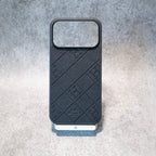 Stamped Leather H iPhone Case