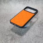 Stamped Leather H iPhone Case