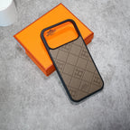 Stamped Leather H iPhone Case