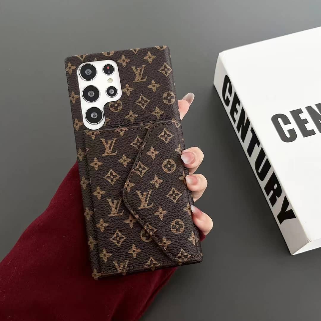 Samsung Galaxy Louis Vuitton Phone Case for S21 22 23 24 25 26 Plus Ultra Wallet Card