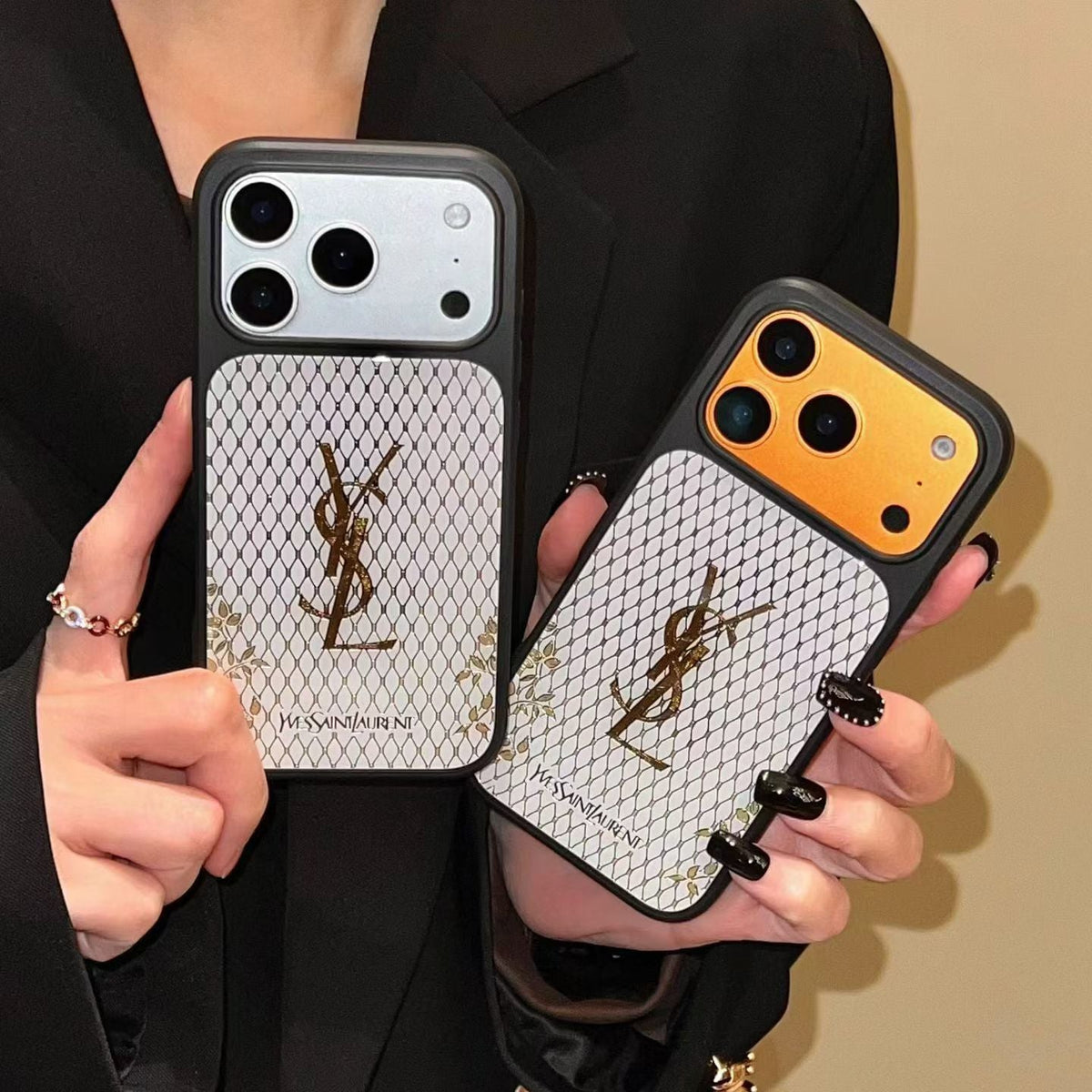 YSL Phone Case Gilded Style