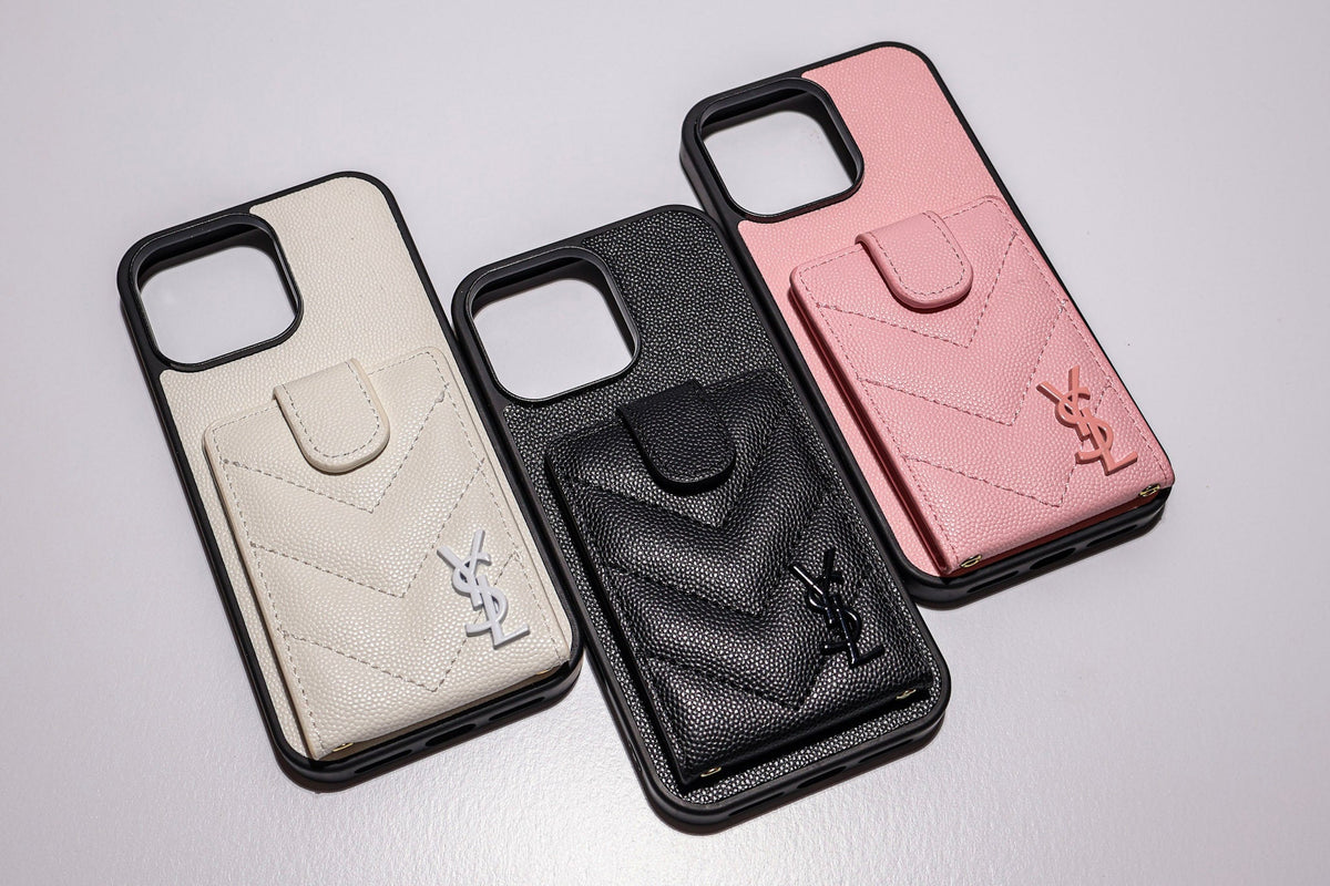 iPhone Case Ysl Leather Card Holder