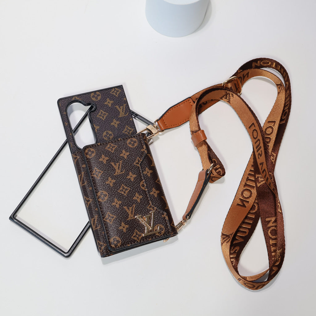 Z Fold Case Luxury Crossbody Wallet