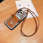 DR Crossbody Rhinestones Initials Case